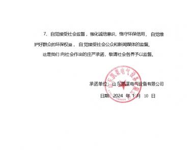 山东世俱杯app官方设备有限公司利益相关方承诺书
